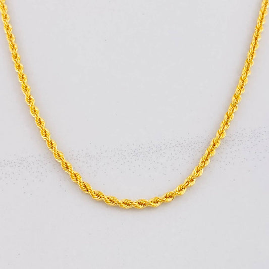 Cadena Lazo 3.35g / 60cm / 2.1mm Oro Amarillo 18K