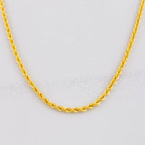 Cadena Lazo 3.35g / 60cm / 2.1mm Oro Amarillo 18K