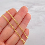 Cadena Lazo 3.4g / 60cm / 2.2mm Oro Amarillo 18K