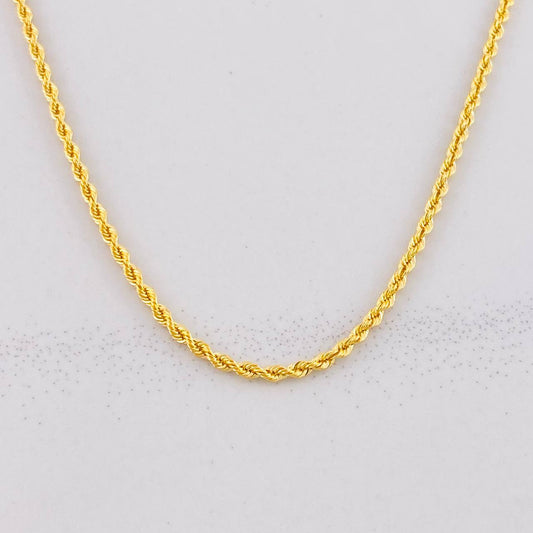 Cadena Lazo 2.15g / 60cm / 1.6mm Oro Amarillo 18K