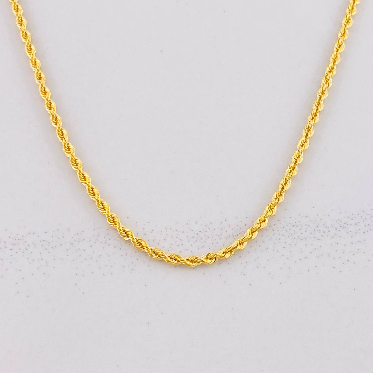 Cadena Lazo 2g / 60cm / 1.6mm Oro Amarillo 18K