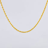 Cadena Lazo 2.2g / 60cm / 1.6mm Oro Amarillo 18K