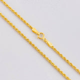 Cadena Lazo 2g / 60cm / 1.6mm Oro Amarillo 18K