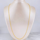 Cadena Lazo 2.15g / 60cm / 1.6mm Oro Amarillo 18K