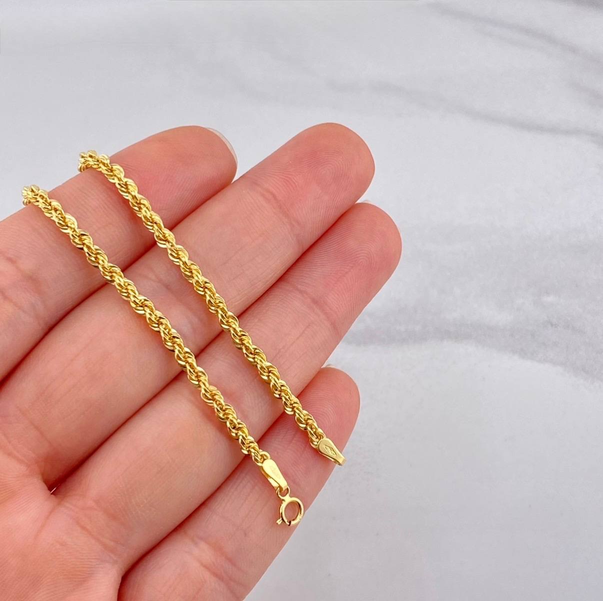 Cadena Lazo 5.05g / 60cm / 2.7mm Oro Amarillo 18K