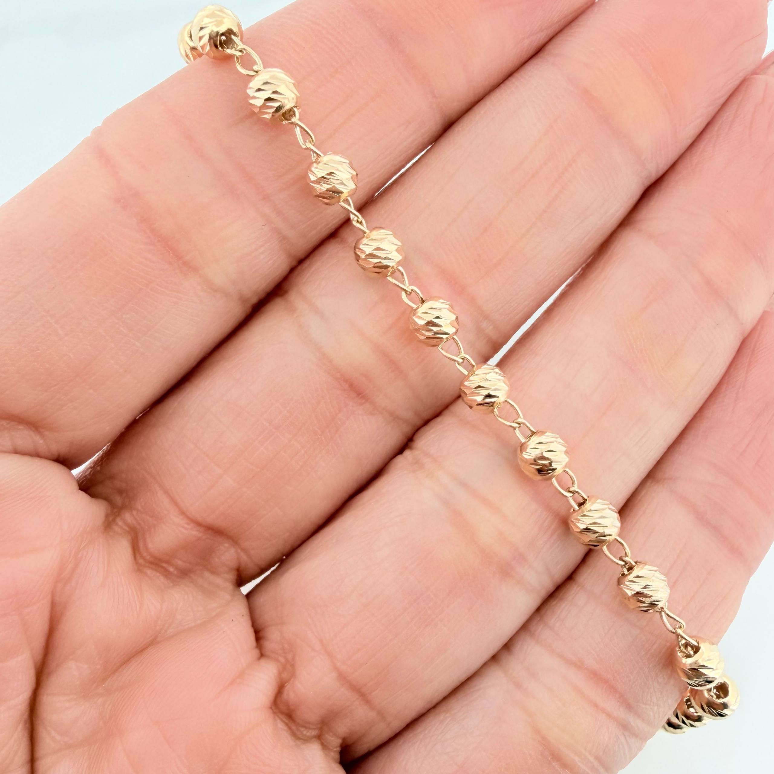 Pulso Militar 4.25g / 20.5cm / 3.8mm Oro Amarillo 18K