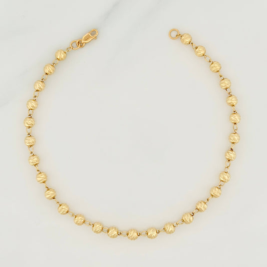 Pulso Militar 4.25g / 20.5cm / 3.8mm Oro Amarillo 18K