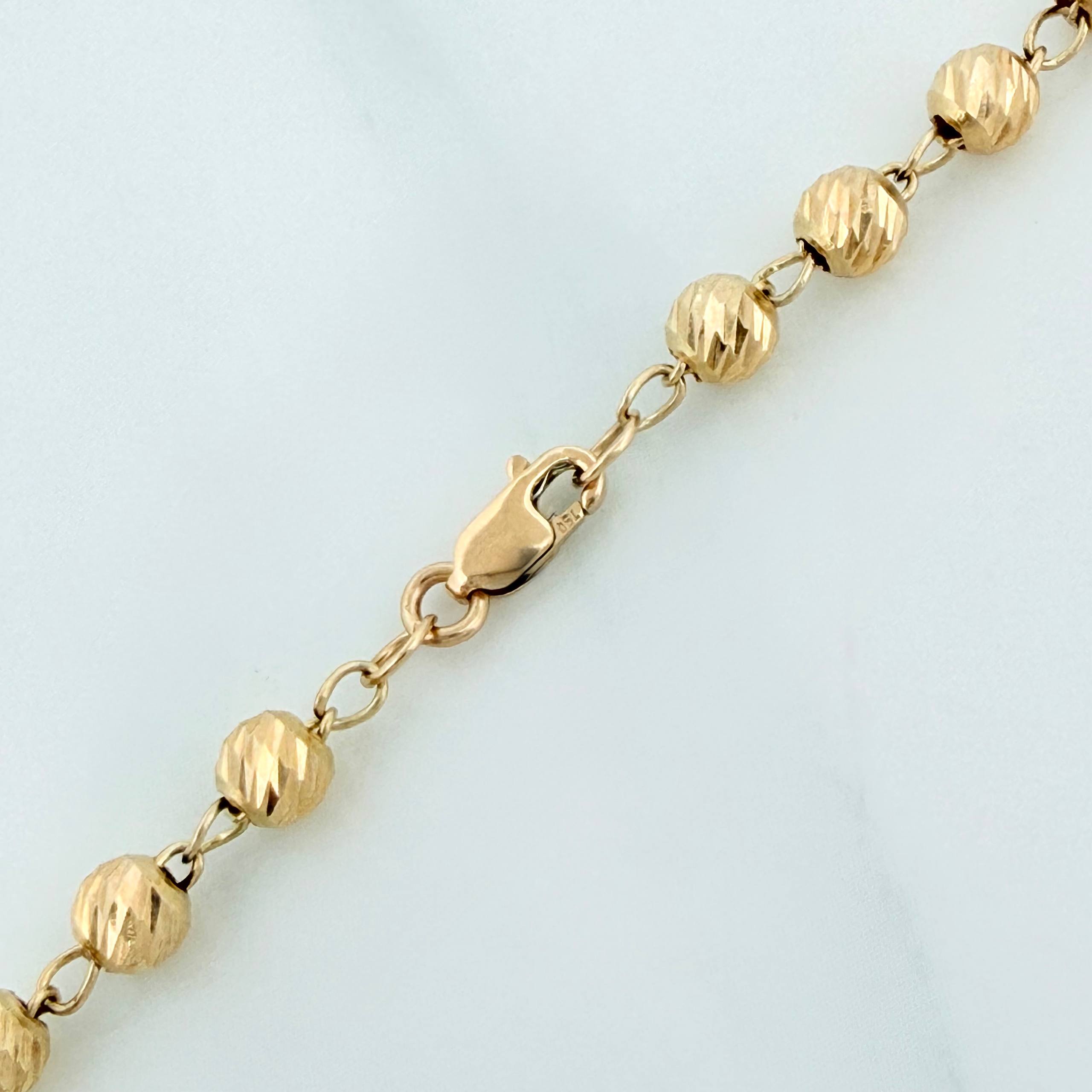 Cadena Tipo Militar 9.6g / 51cm / 3.98mm Oro Amarillo 18K