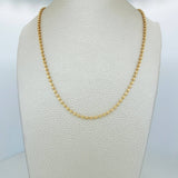 Cadena Militar 9.9g / 50.05cm / 2.6mm Oro Amarillo 18K