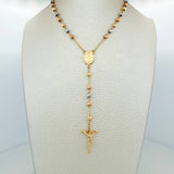 Rosario Virgen milagrosa 10.65g / 59cm / 4mm Tres Oros 18K