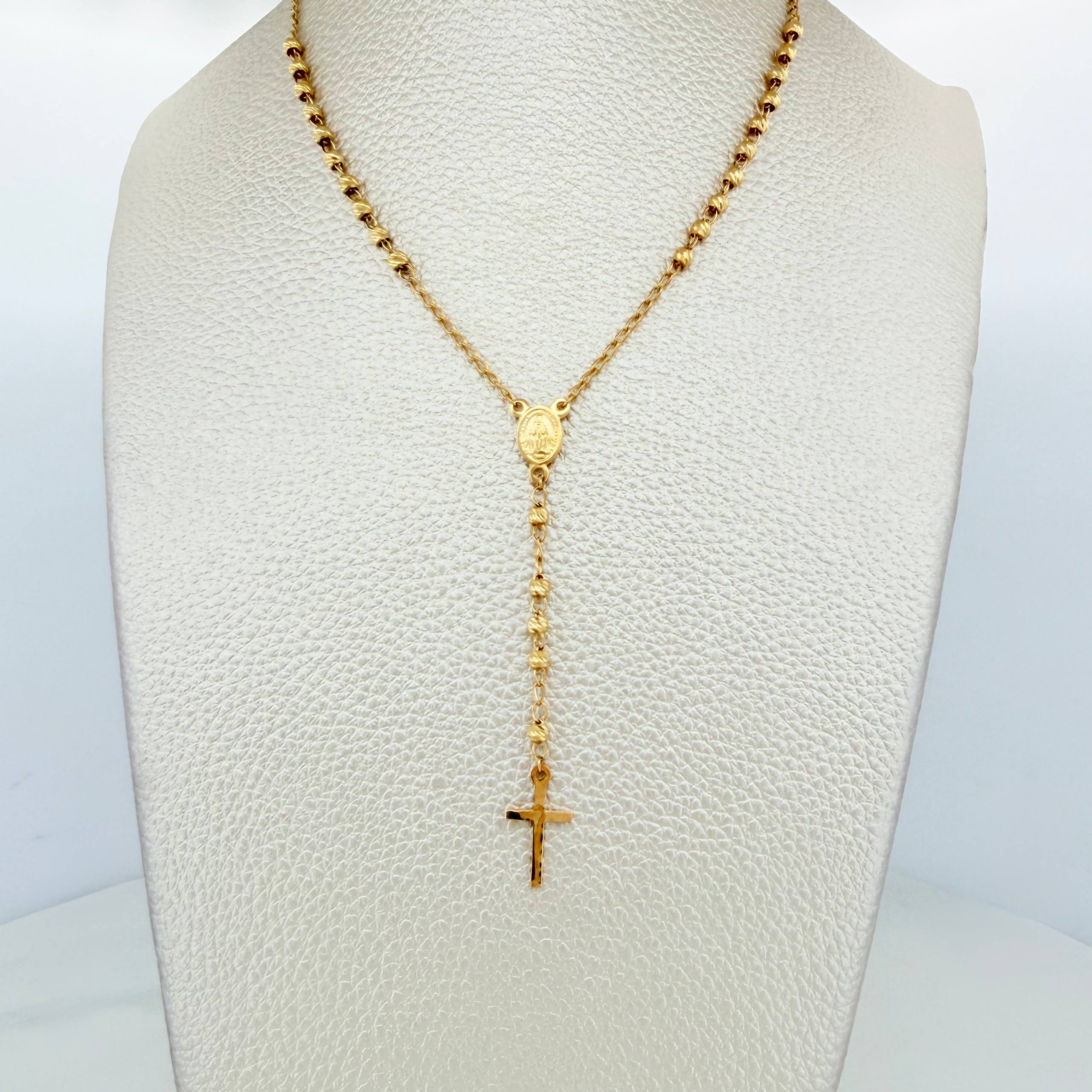 Rosario Virgen de la milagrosa 6.1g / 53.05cm / 3mm Oro Amarillo 18K