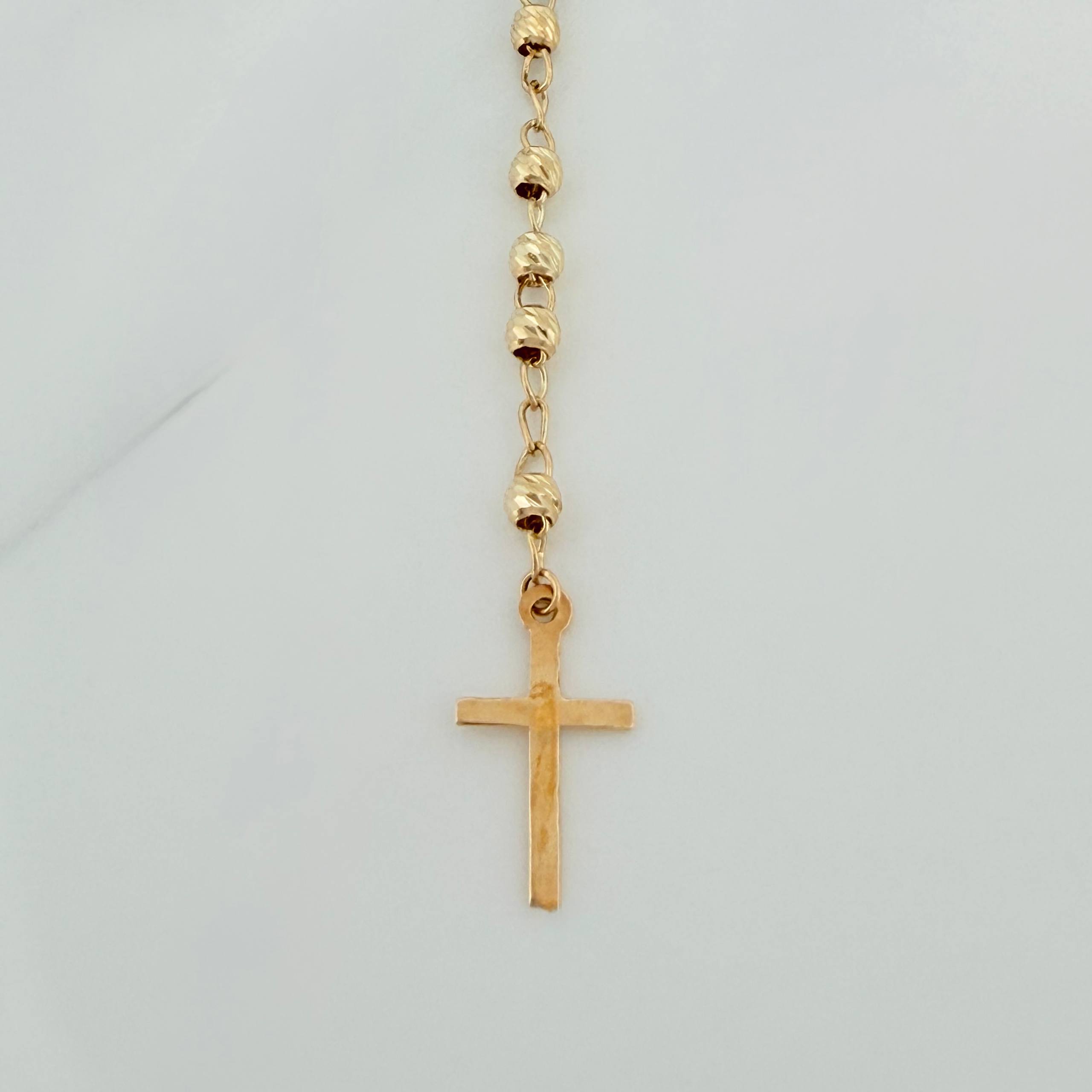 Rosario Virgen de la milagrosa 6.1g / 53.05cm / 3mm Oro Amarillo 18K