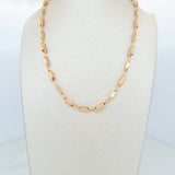 Cadena Rustica tornillo 11.6g / 61.5cm / 3mm Oro Amarillo 18K