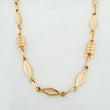 Cadena Rustica rombos 10.25g / 60.5cm / 4mm Oro Amarillo 18K