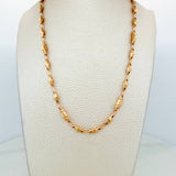 Cadena Rustica rombo abultado 11.95g / 61.5cm / 4.5mm Oro Amarillo 18K