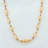 Cadena Rustica rombo abultado 11.95g / 61.5cm / 4.5mm Oro Amarillo 18K