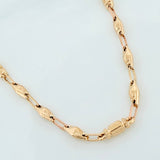 Cadena Rustica rombo abultado 11.95g / 61.5cm / 4.5mm Oro Amarillo 18K