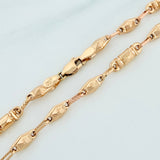 Cadena Rustica rombo abultado 11.95g / 61.5cm / 4.5mm Oro Amarillo 18K