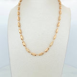 Cadena Rustica burbuja tornillo 13.5g / 60.5cm / 4.6mm Oro Amarillo 18K