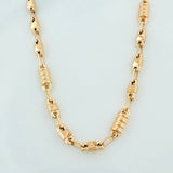 Cadena Rustica rombo tornillo 13.6g / 61.5cm / 4.7mm Oro Amarillo 18K