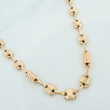 Cadena Rustica barril 12.4g / 61.5cm / 5.3mm Oro Amarillo 18K