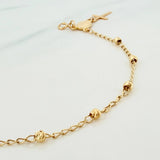 Pulso Denario virgen milagrosa 2.3g / 20cm / 3mm Tres Oros 18K