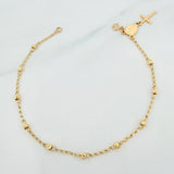 Pulso Denario virgen milagrosa 2.3g / 20cm / 3mm Tres Oros 18K