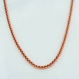 Cadena Franco 5.7g / 60cm / 2mm Oro Rosa 18K