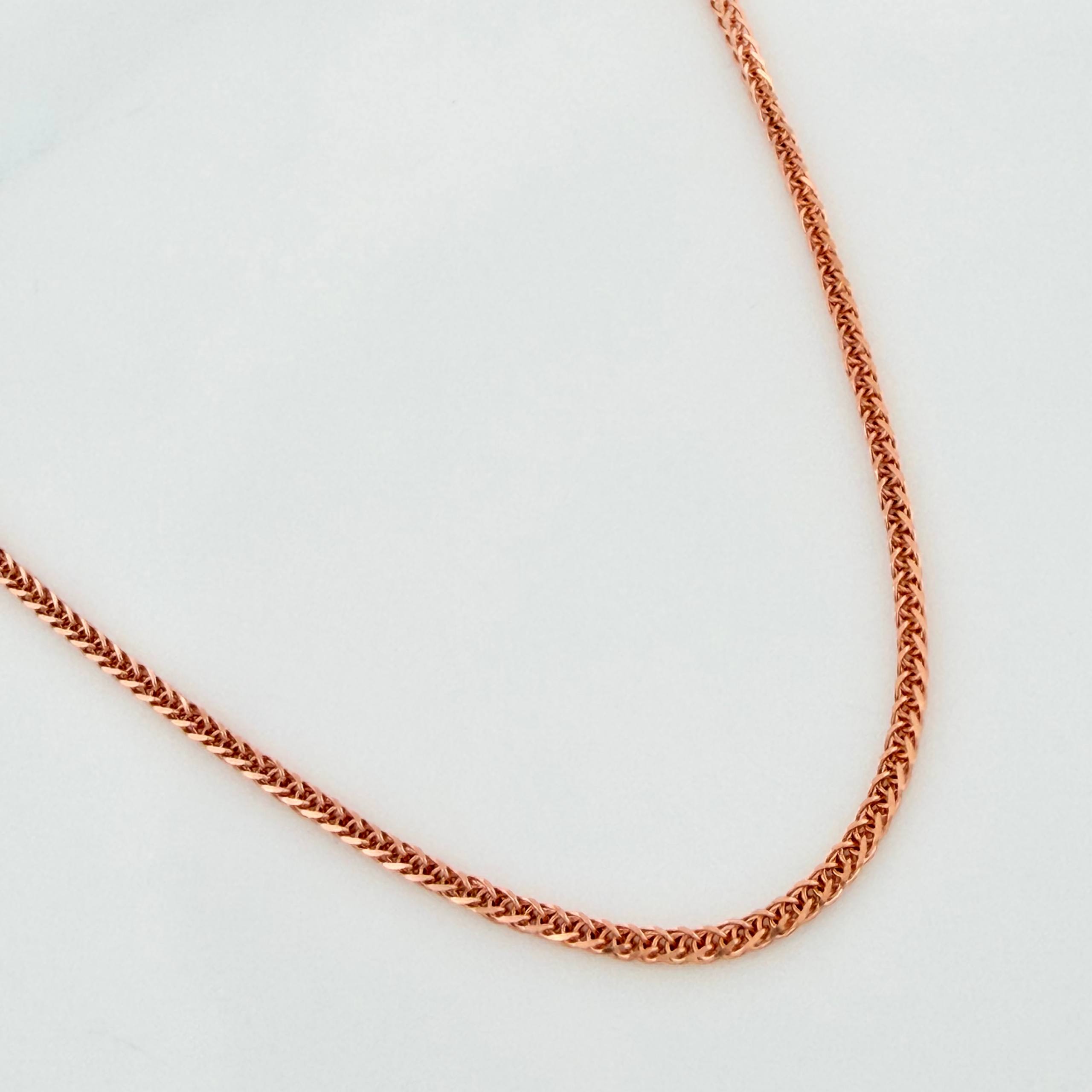 Cadena Franco 2.95g / 45cm / 1.2mm Oro Rosa 18K