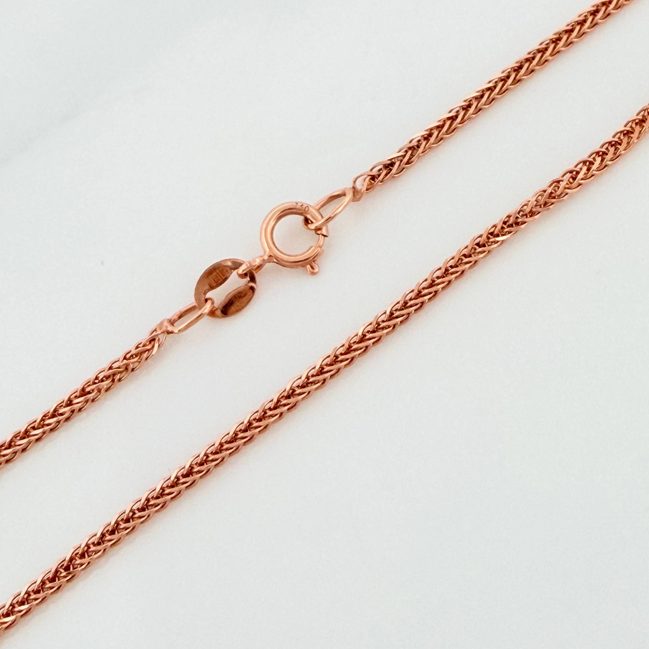 Cadena Franco 2.9g / 45cm / 1.1mm Oro Rosa 18K