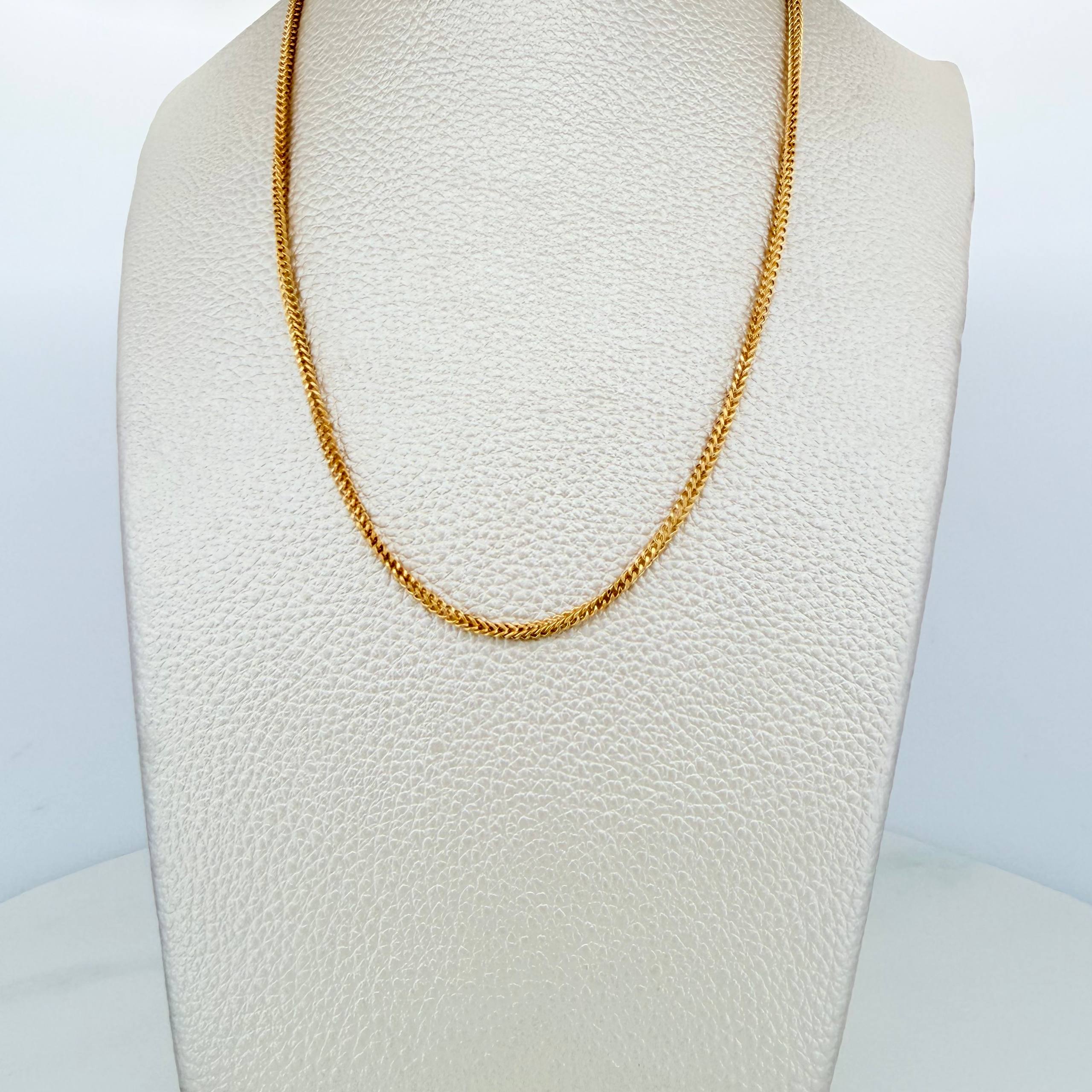 Cadena Franco 6.7g / 60.5cm / 1.7mm Oro Amarillo 18K