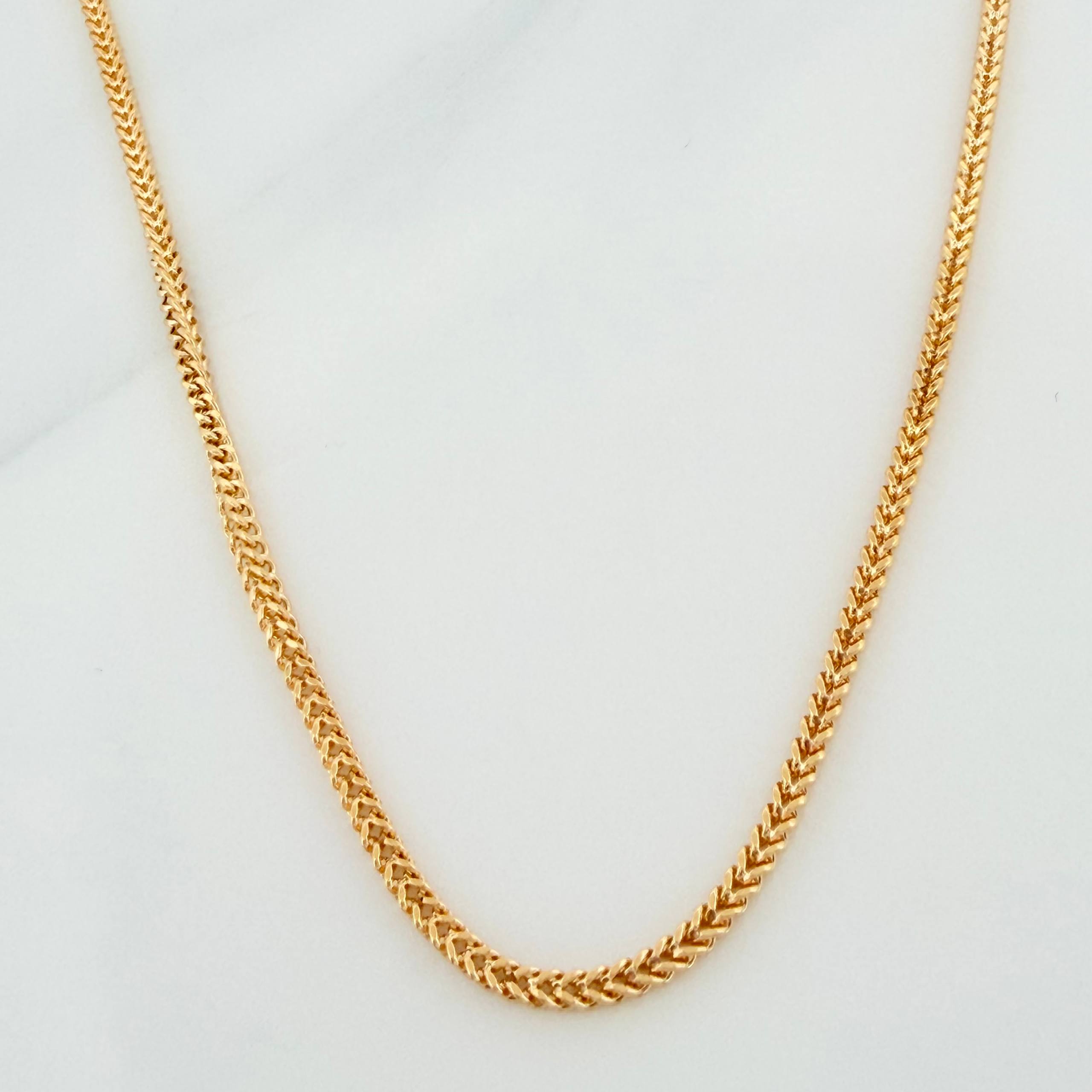 Cadena Franco 6.7g / 60.5cm / 1.7mm Oro Amarillo 18K