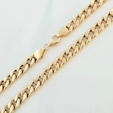 Cadena Cubana 8.95g / 61cm / 5.8mm Oro Amarillo 18K