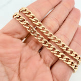 Cadena Cubana 8.95g / 61cm / 5.8mm Oro Amarillo 18K