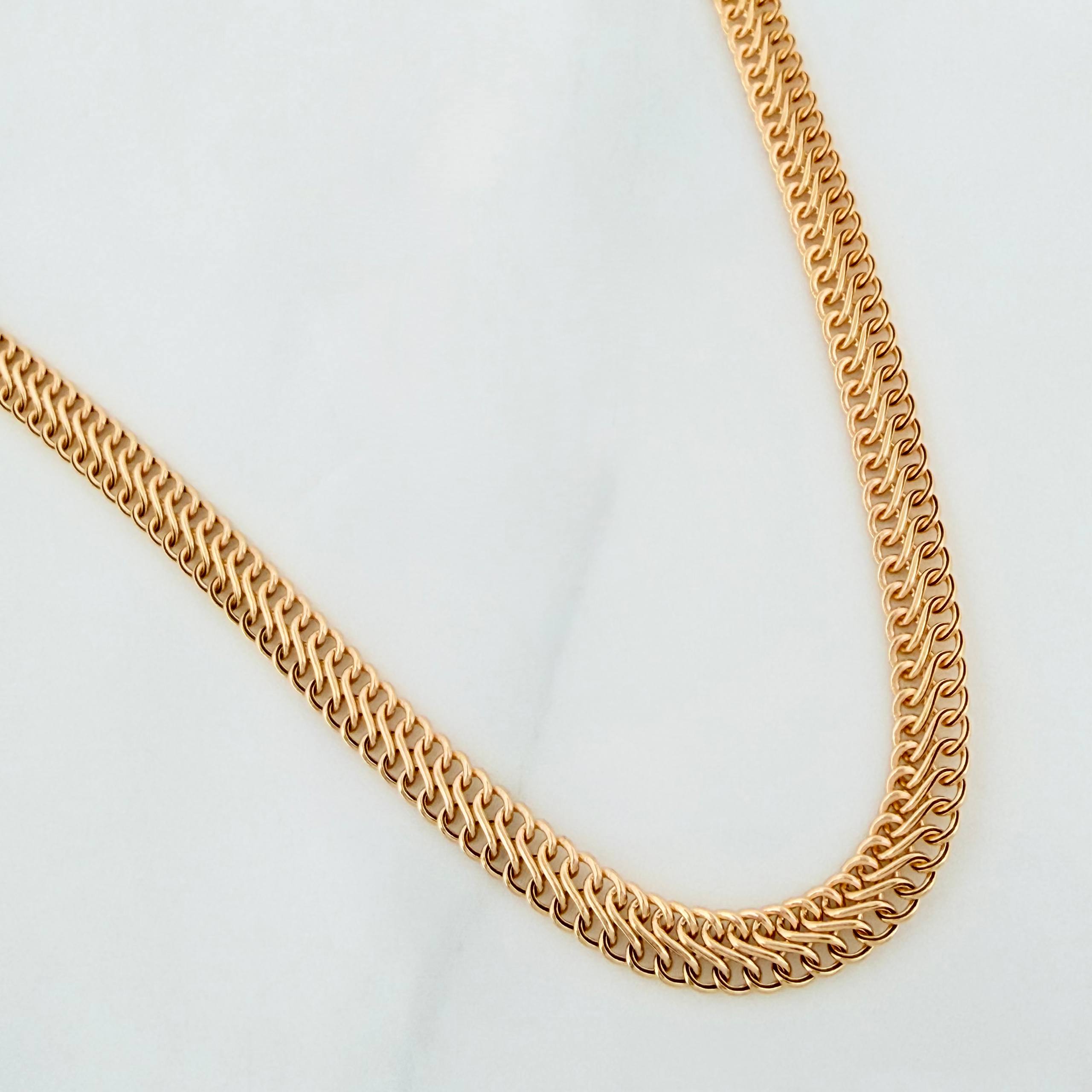 Cadena China 3.8g / 45cm / 3.8mm Oro Amarillo 18K