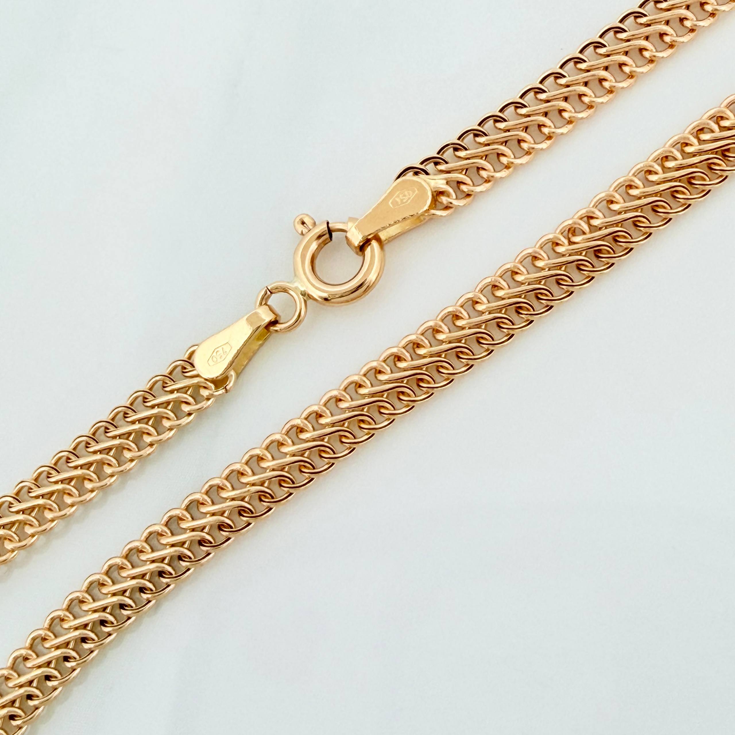 Cadena China 3.8g / 45cm / 3.8mm Oro Amarillo 18K