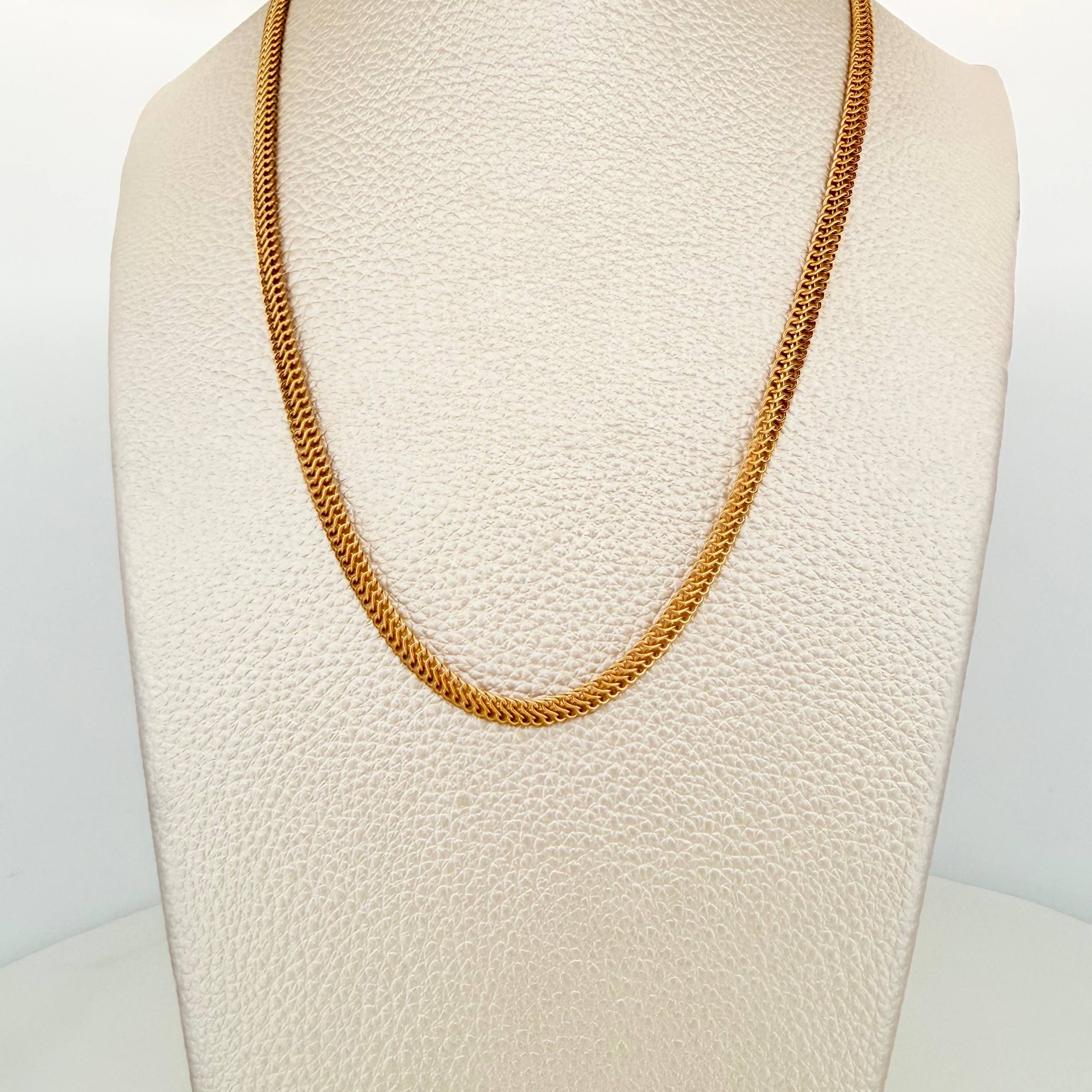 Cadena China 3.8g / 45cm / 3.8mm Oro Amarillo 18K