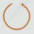 Pulso Cubano infinito 6.8g / 21cm / 4.8mm Oro Rosa 18K