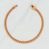Pulso Cubano infinito 6.8g / 21cm / 4.8mm Oro Rosa 18K