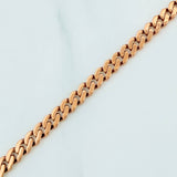 Pulso Cubano infinito 6.8g / 21cm / 4.8mm Oro Rosa 18K