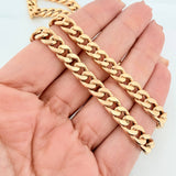 Cadena Cubana 14.55g / 60.05cm / 7.2mm Oro Amarillo 18K