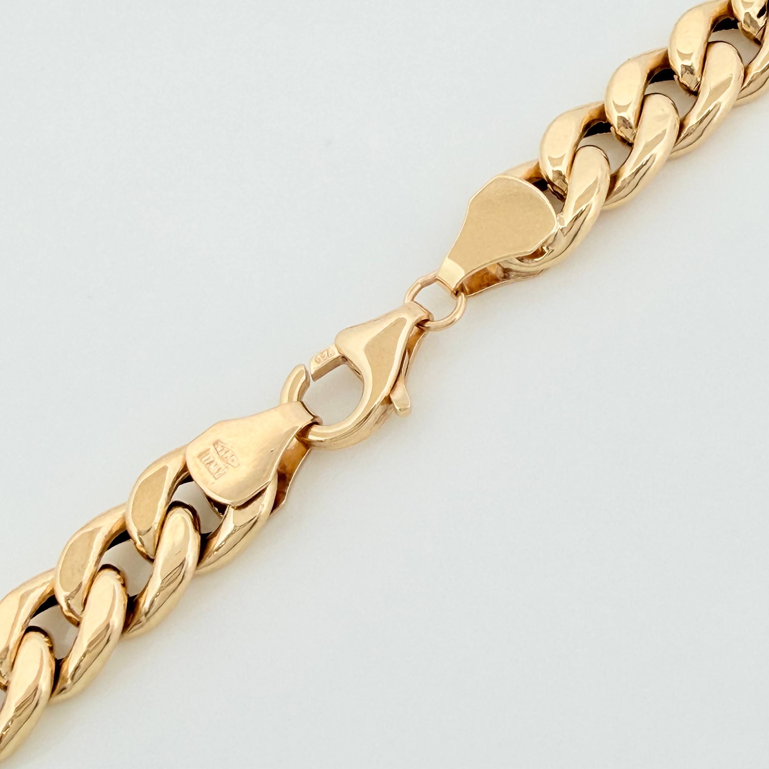 Cadena Cubana 14.55g / 60.05cm / 7.2mm Oro Amarillo 18K