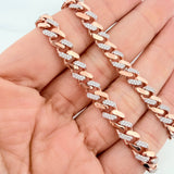 Cadena Cubana infinito 26.4g / 61cm / 6.5mm Oro Rosa 18K