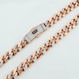 Cadena Cubana infinito 26.4g / 61cm / 6.5mm Oro Rosa 18K