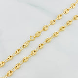 Cadena Gc diamantada 5.4g / 46.05cm / 3.98mm Oro Amarillo 18K