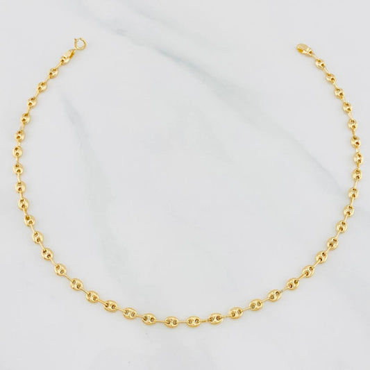 Tobillera Gc 2.45g / 26cm / 3.18mm Oro Amarillo 18K