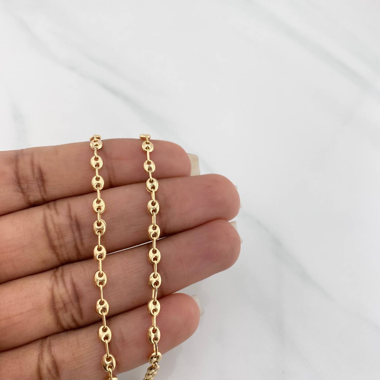 Tobillera Gc 2.45g / 26cm / 3.18mm Oro Amarillo 18K