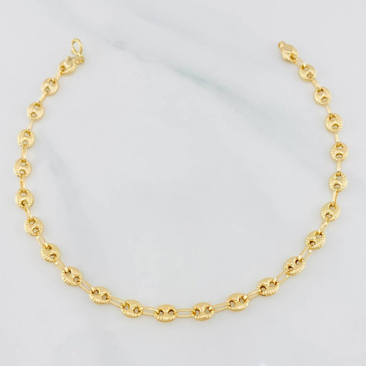 Pulso Gc diamantada 2.25g / 19cm / 4.08mm Oro Amarillo 18K