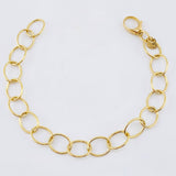 Pulso Aro Seguido Burbuja 3.4gr / 18cm / 8.7mm Oro Amarillo +3 18K ©