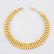 Pulso Cuadros Triple Espiga 9gr / 18.5cm-19.5cm / 8.9mm Oro Amarillo 18K